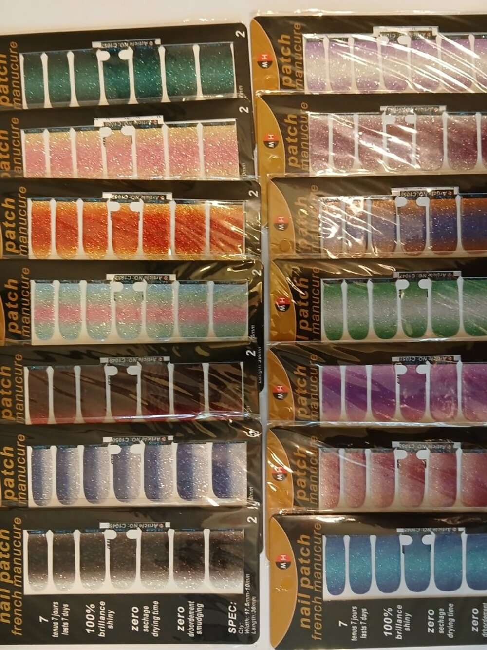 Huge bundle 53 sheets of nail wraps and embellishments
